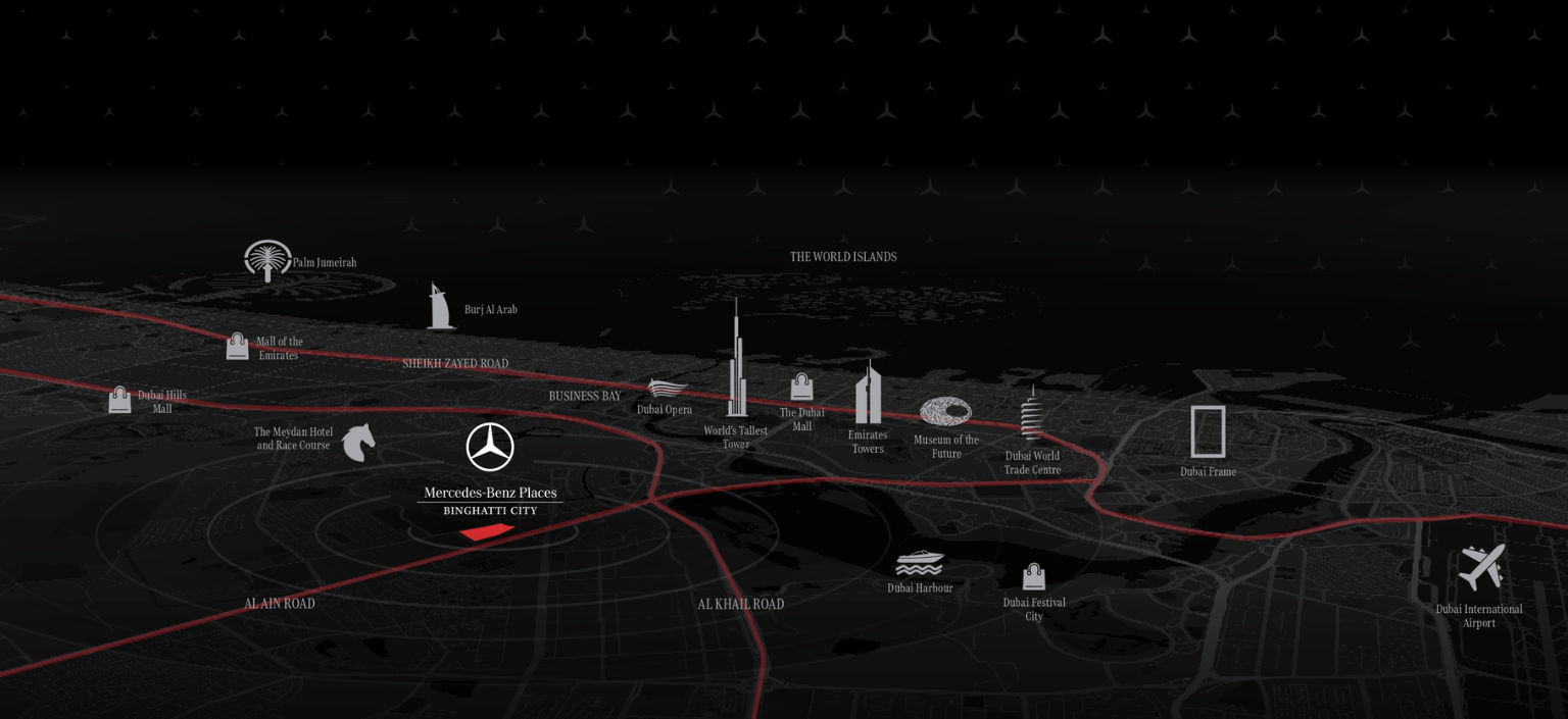 Mercedes-Benz Places Location Map